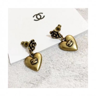 CHANEL ROSE Gold  Earring - 샤넬  여성용 18k도금 로즈 골드 귀걸이
