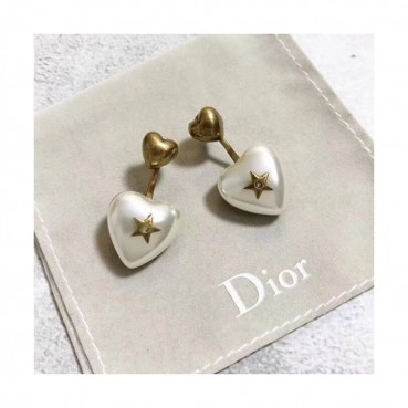 Dior Rose Gold Earring - 디올 여성용 18k도금 로즈 골드 귀걸이 2색 (블랙,화이트)
