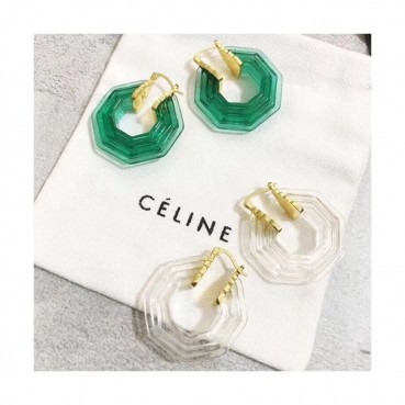CELINE  Earring - 셀린느  여성용 귀걸이 2색 (화이트,그린)