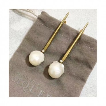 Alexander Mcqueen Yellow Gold Earring - 알렉산더 맥퀸   여성용 18k도금 옐로우 골드 귀걸이