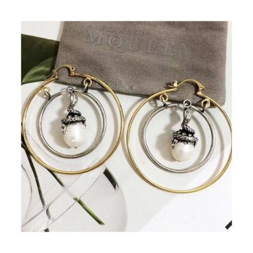 Alexander Mcqueen Rose Gold Earring - 알렉산더 맥퀸 여성용 18k도금 로즈 골드 귀걸이
