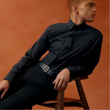 에르메스 남성 하프 코드 버클 리버서블 벨트 - Hermes Mens Half Cod Buckle Reversible Belt 