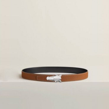 에르메스 남성 데스트리에 버클 리버서블 벨트 - Hermes Mens Destrier Buckle Reversible Belt 