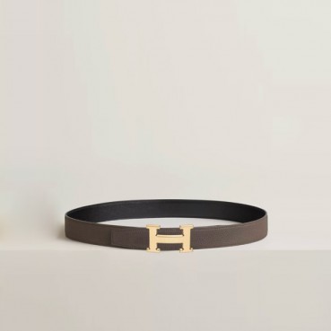 에르메스 남성 H Striee 버클 리버서블 벨트 - Hermes Mens H Striee Buckle Reversible Belt 