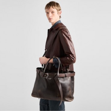 프라다 남성 벨트 나파 가죽 버클 백 2VG126 - Prada Mens Buckle Bag In Nappa Leather With Belt 