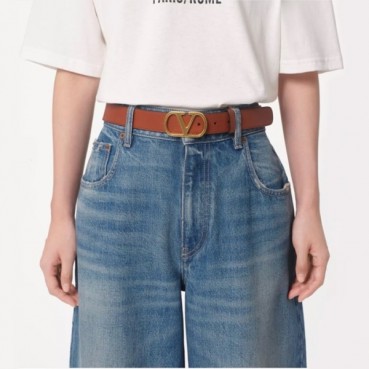발렌티노 여성 브이 로고 벨트 - Valentino Womens Vlogo Signature Belt 