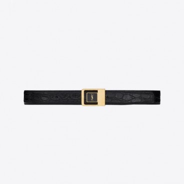 입생로랑 여성 블랙 벨트 - Saint Laurent Womens Black Belts 