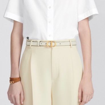 디올 여성 몽테뉴 벨트 - Dior Womens White Belts 