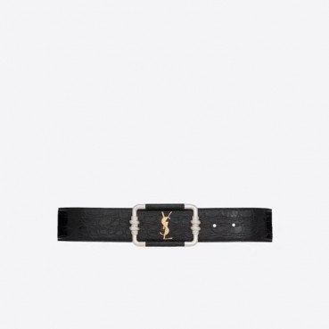 입생로랑 여성 블랙 벨트 - Saint Laurent Womens Black Belts 