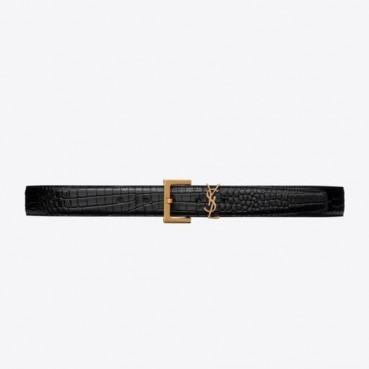 입생로랑 여성 블랙 벨트 - Saint Laurent Womens Black Belts 
