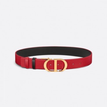 디올 여성 레드 몽테뉴 벨트 - Dior Womens Red Belts 