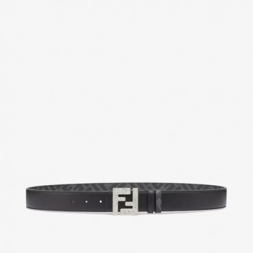 펜디 남성 시그니처 양면 그레이 벨트 - Fendi Mens Gray Belts 