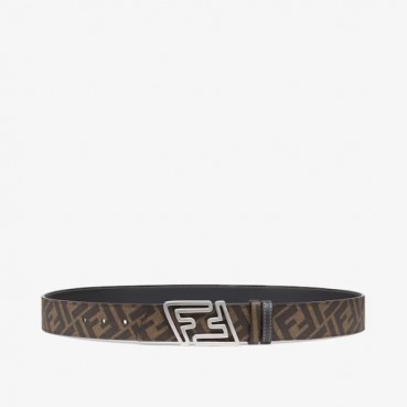 펜디 남성 시그니처 양면 블랙 벨트 - Fendi Mens Black Belts 