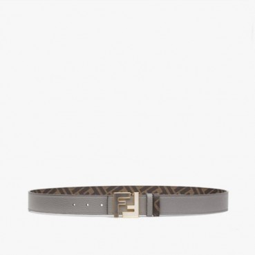 펜디 남성 시그니처 양면 그레이 벨트 - Fendi Mens Gray Belts 