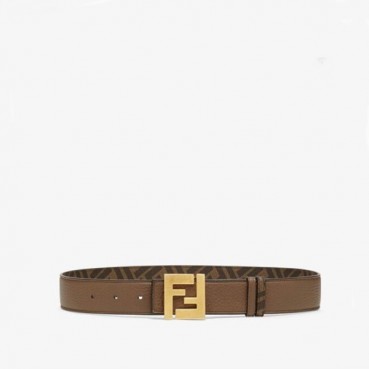 펜디 남성 시그니처 양면 카멜 벨트 - Fendi Mens Camel Belts 