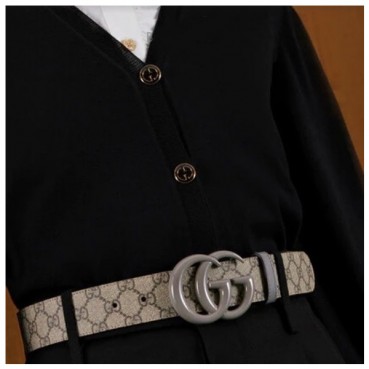 구찌 남/녀 모던 그레이 벨트 - Gucci Unisex Gray Belts 