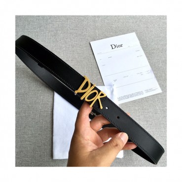 Dior 2021 Men's Leather Belt,3.8cm,DIOBT0070 - 디올 2021 남성용 레더 벨트,3.8cm,블랙