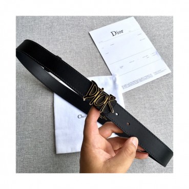 Dior 2021 Men's Leather Belt,3.8cm,DIOBT0068 - 디올 2021 남성용 레더 벨트,3.8cm,블랙