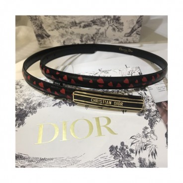 Dior 2021 Women's Leather Belt,1.5cm,DIOBT0066 - 디올 2021 여성용 레더 벨트,1.5cm,블랙