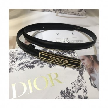 Dior 2021 Women's Leather Belt,1.5cm,DIOBT0065 - 디올 2021 여성용 레더 벨트,1.5cm,블랙