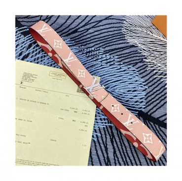 Louis Vuitton 2021 Women's Leather Belt,3.0cm,LOUBT0222 - 루이비통 2021 여성용 레더 벨트,3.0cm,핑크