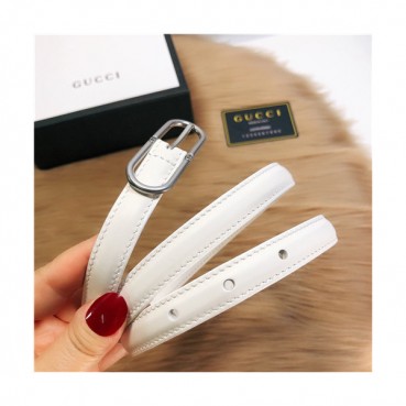 Gucci 2021 Women's Leather Belt,1.5cm,GUBT0214 - 구찌 2021 여성용 레더 벨트,1.5cm,화이트