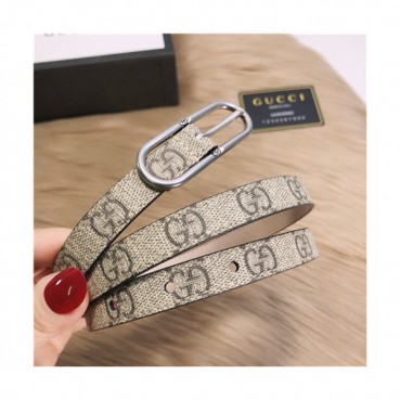 Gucci 2021 Women's Leather Belt,1.5cm,GUBT0212 - 구찌 2021 여성용 레더 벨트,1.5cm,베이지