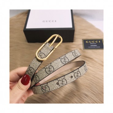 Gucci 2021 Women's Leather Belt,1.5cm,GUBT0211 - 구찌 2021 여성용 레더 벨트,1.5cm,베이지