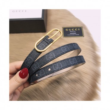 Gucci 2021 Women's Leather Belt,1.5cm,GUBT0209 - 구찌 2021 여성용 레더 벨트,1.5cm,닥크그레이