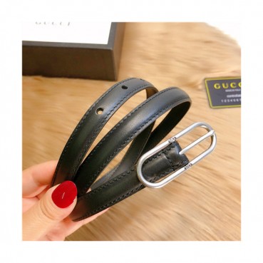 Gucci 2021 Women's Leather Belt,1.5cm,GUBT0208 - 구찌 2021 여성용 레더 벨트,1.5cm,블랙
