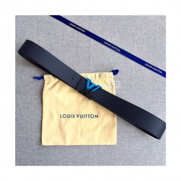 Louis Vuitton 2021 Men's Leather Belt,4.0cm,LOUBT0220 - 루이비통 2021 남성용 레더 벨트,4.0cm,네이비