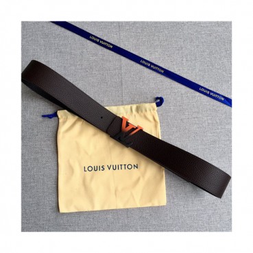 Louis Vuitton 2021 Men's Leather Belt,4.0cm,LOUBT0216 - 루이비통 2021 남성용 레더 벨트,4.0cm,브라운