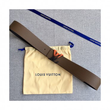 Louis Vuitton 2021 Men's Leather Belt,4.0cm,LOUBT0215 - 루이비통 2021 남성용 레더 벨트,4.0cm,카키