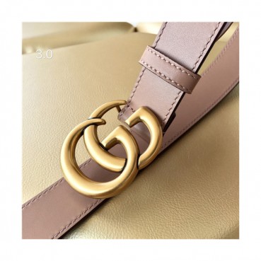 Gucci 2021 Women's Leather Belt,3.0cm,GUBT0197 - 구찌 2021 여성용 레더 벨트,3.0cm,핑크
