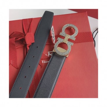 Salvatore Ferragamo 2021 Men's Leather Belt,3.5cm,FERBT0089 - 페라가모 2021 남성용 레더 벨트,3.5cm,블랙