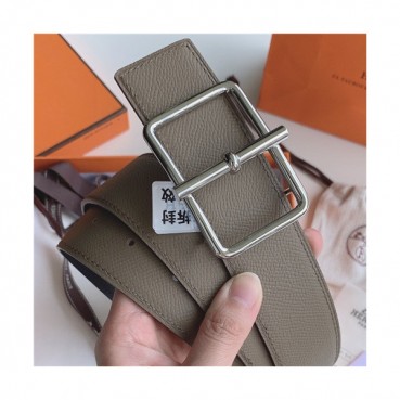 Hermes 2021 Men's Leather Belt,3.8cm,HERBT0145 - 에르메스 2021 남성용 레더 벨트,3.8cm,카키