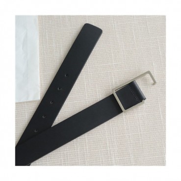 Bottega Veneta 2021 Men's Leather Belt,3.5cm,BOTBT0050 - 보테가베네타 2021 남성용 레더 벨트,3.5cm,블랙