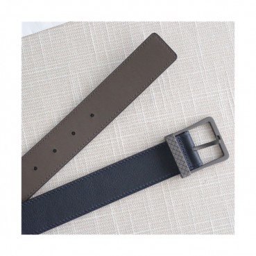 Bottega Veneta 2021 Men's Leather Belt,3.5cm,BOTBT0045 - 보테가베네타 2021 남성용 레더 벨트,3.5cm,블랙
