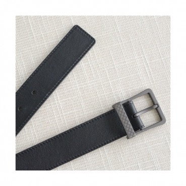 Bottega Veneta 2021 Men's Leather Belt,3.5cm,BOTBT0043 - 보테가베네타 2021 남성용 레더 벨트,3.5cm,블랙