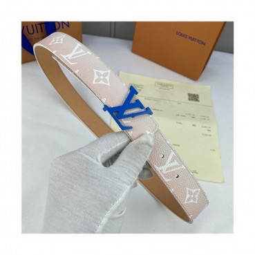 Louis Vuitton 2021 Women's Leather Belt,3.0cm,LOUBT0197 - 루이비통 2021 여성용 레더 벨트,3.0cm,핑크