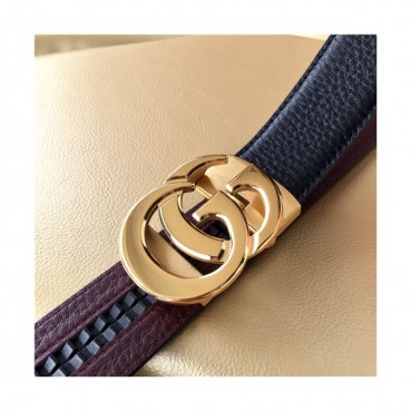 Gucci 2021 Men's Leather Belt,3.5cm,GUBT0186 - 구찌 2021 남성용 레더 벨트,3.5cm,블랙