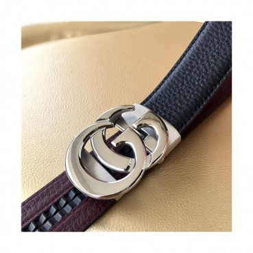 Gucci 2021 Men's Leather Belt,3.5cm,GUBT0185 - 구찌 2021 남성용 레더 벨트,3.5cm,블랙