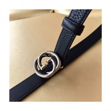 Gucci 2021 Women's Leather Belt,2.0cm,GUBT0177 - 구찌 2021 여성용 레더 벨트,2.0cm,블랙