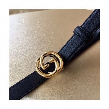 Gucci 2021 Women's Leather Belt,2.0cm,GUBT0173 - 구찌 2021 여성용 레더 벨트,2.0cm,블랙