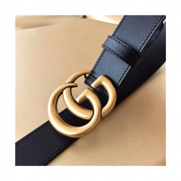 Gucci 2021 Women's Leather Belt,3.0cm,GUBT0166 - 구찌 2021 여성용 레더 벨트,3.0cm,블랙