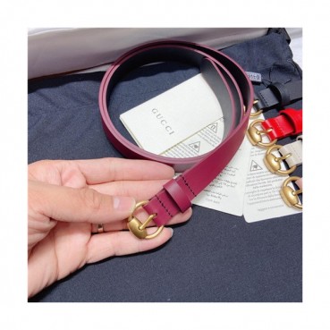 Gucci  2021 Women's Leather Belt,2.0cm,GUBT0150 - 구찌 2021 여성용 레더 벨트,2.0cm,레드