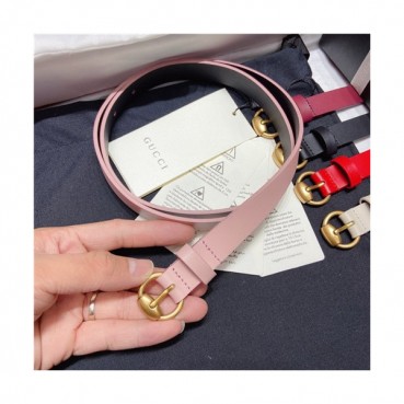 Gucci  2021 Women's Leather Belt,2.0cm,GUBT0148 - 구찌 2021 여성용 레더 벨트,2.0cm,핑크