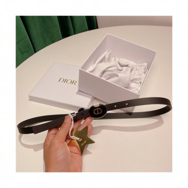 Dior 2021 Women's Leather Belt,1.5cm,DIOBT0060 - 디올 2021 여성용 레더 벨트,1.5cm,블랙