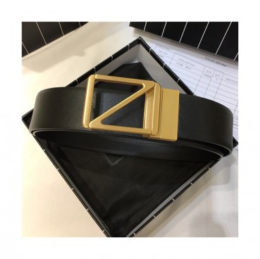 Ermenegildo Zegna 2021 Men's Leather Belt,4.0cm - 제냐 2021 남성용 레더 벨트,4.0cm,EZBT0005,블랙