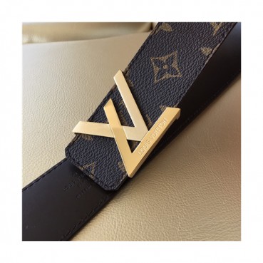 [매장판]Louis Vuitton 2021 Men's Leather Belt,3.5cm - 루입비통 2021 남성용 레더 벨트,3.5cm,LOUBT0169,브라운